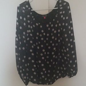 Vince Camuto sheer blouse